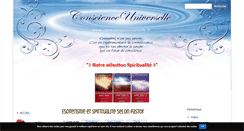 Desktop Screenshot of conscienceuniverselle.fr